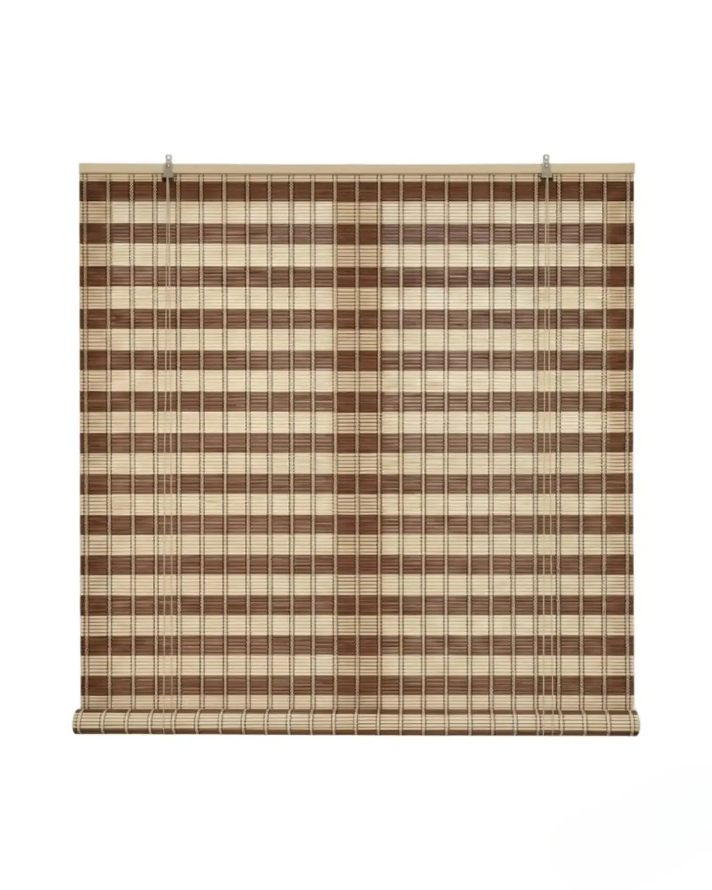 Set 2 Cortinas Roller De Bambu Diseño Natural 180x180cm 6