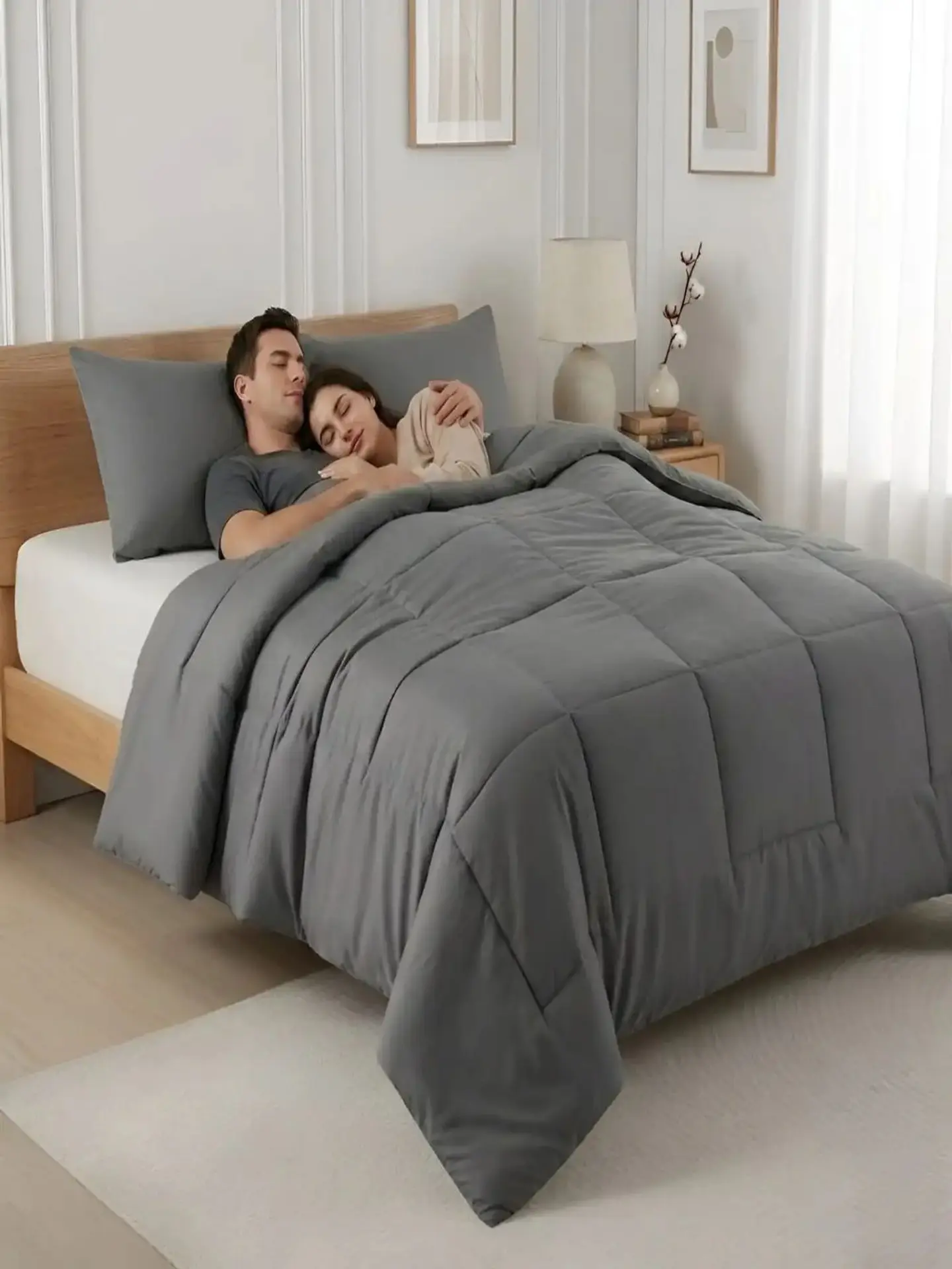 Cubrecama Quilt King Delgado Resistente a Arrugas 2