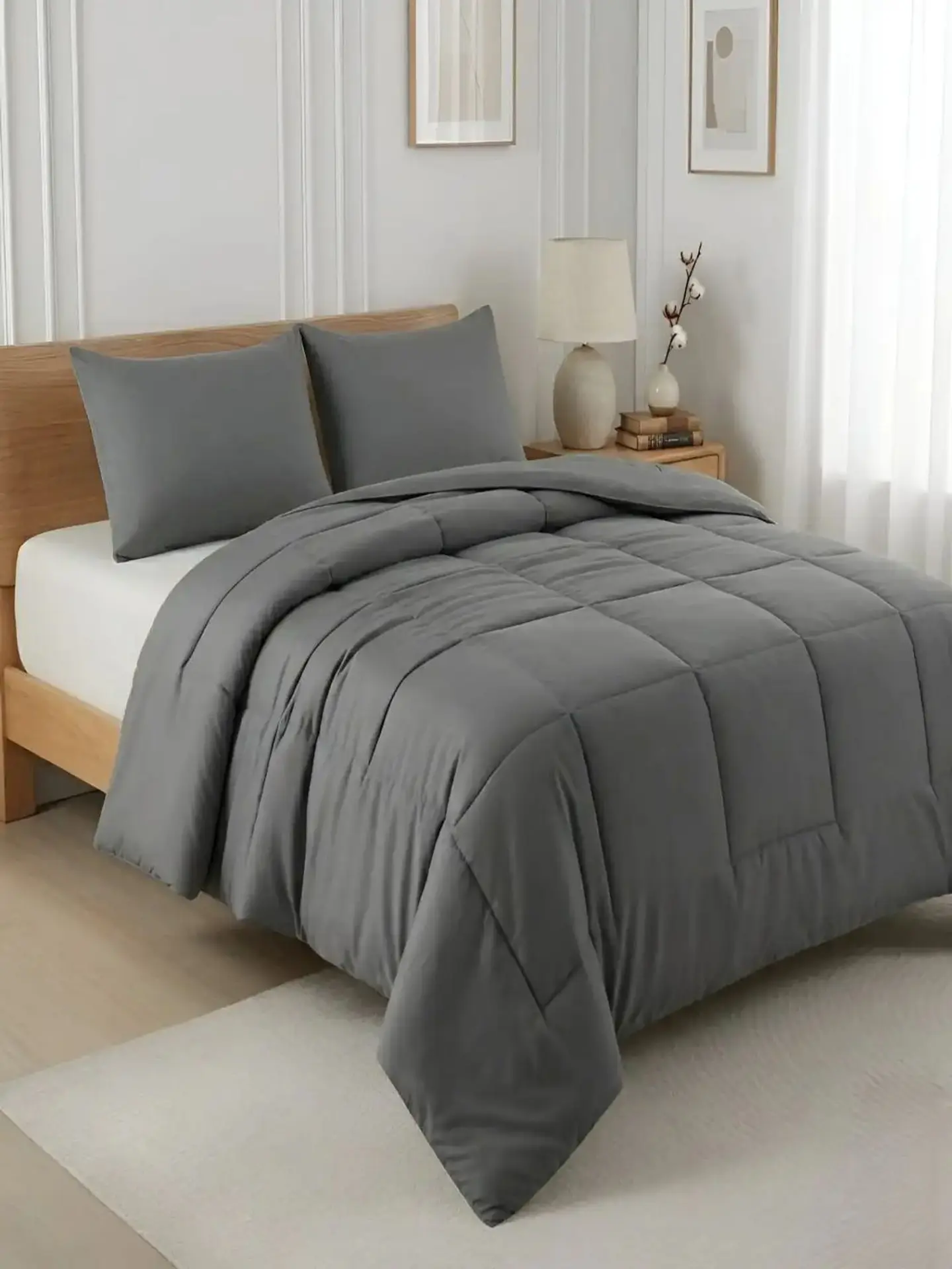 Cubrecama Quilt King Delgado Resistente a Arrugas 6