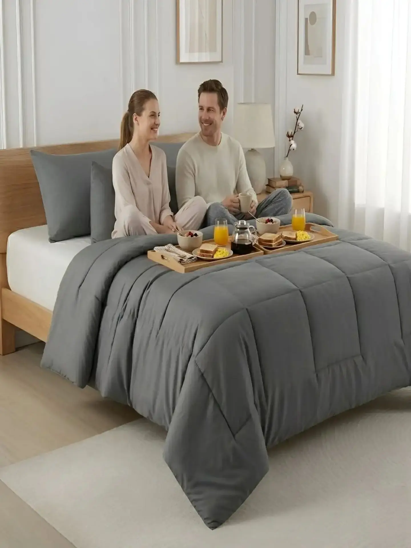 Cubrecama Quilt King Delgado Resistente a Arrugas 7