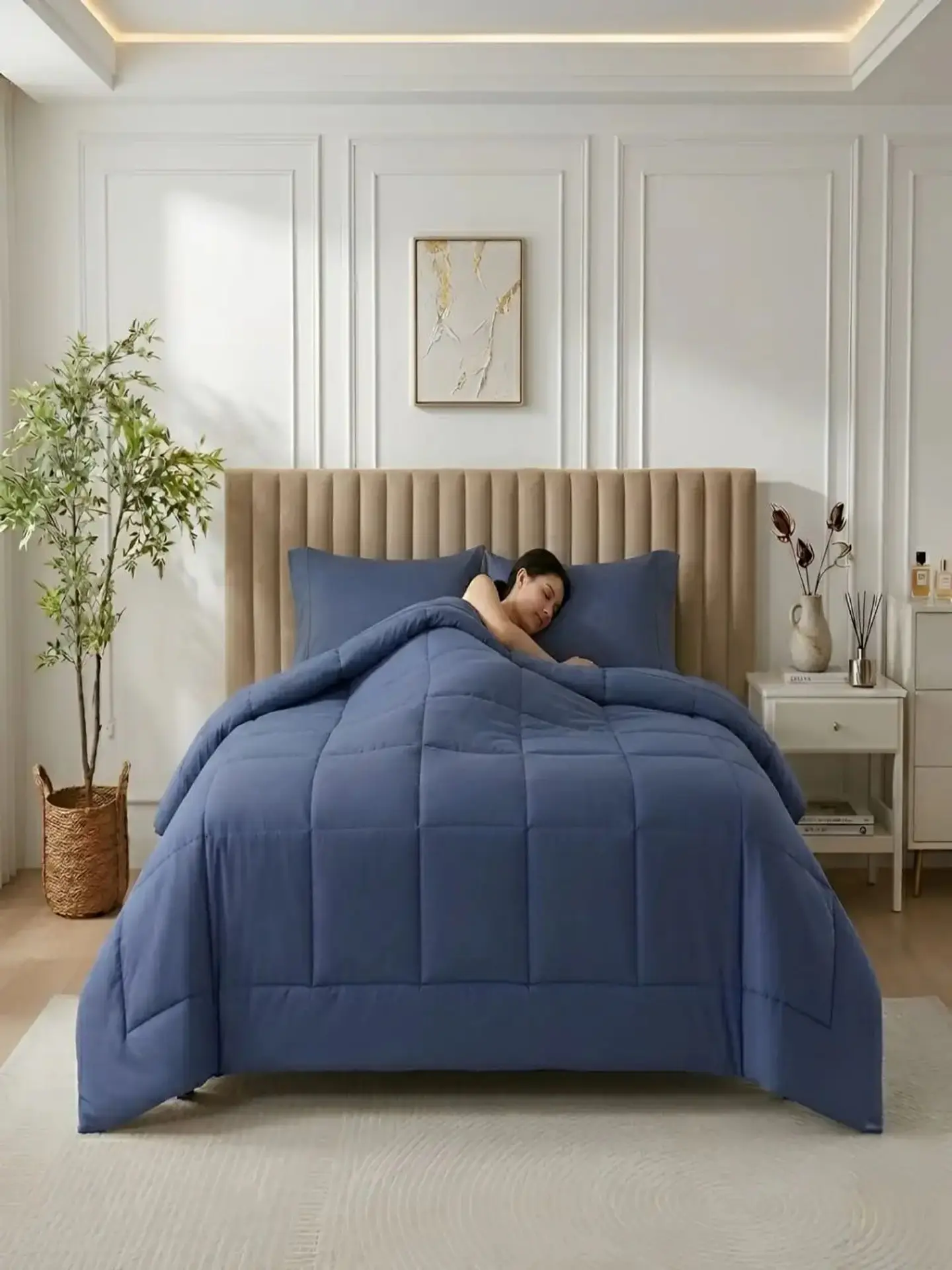 Cubrecama Quilt King Delgado Resistente a Arrugas 2