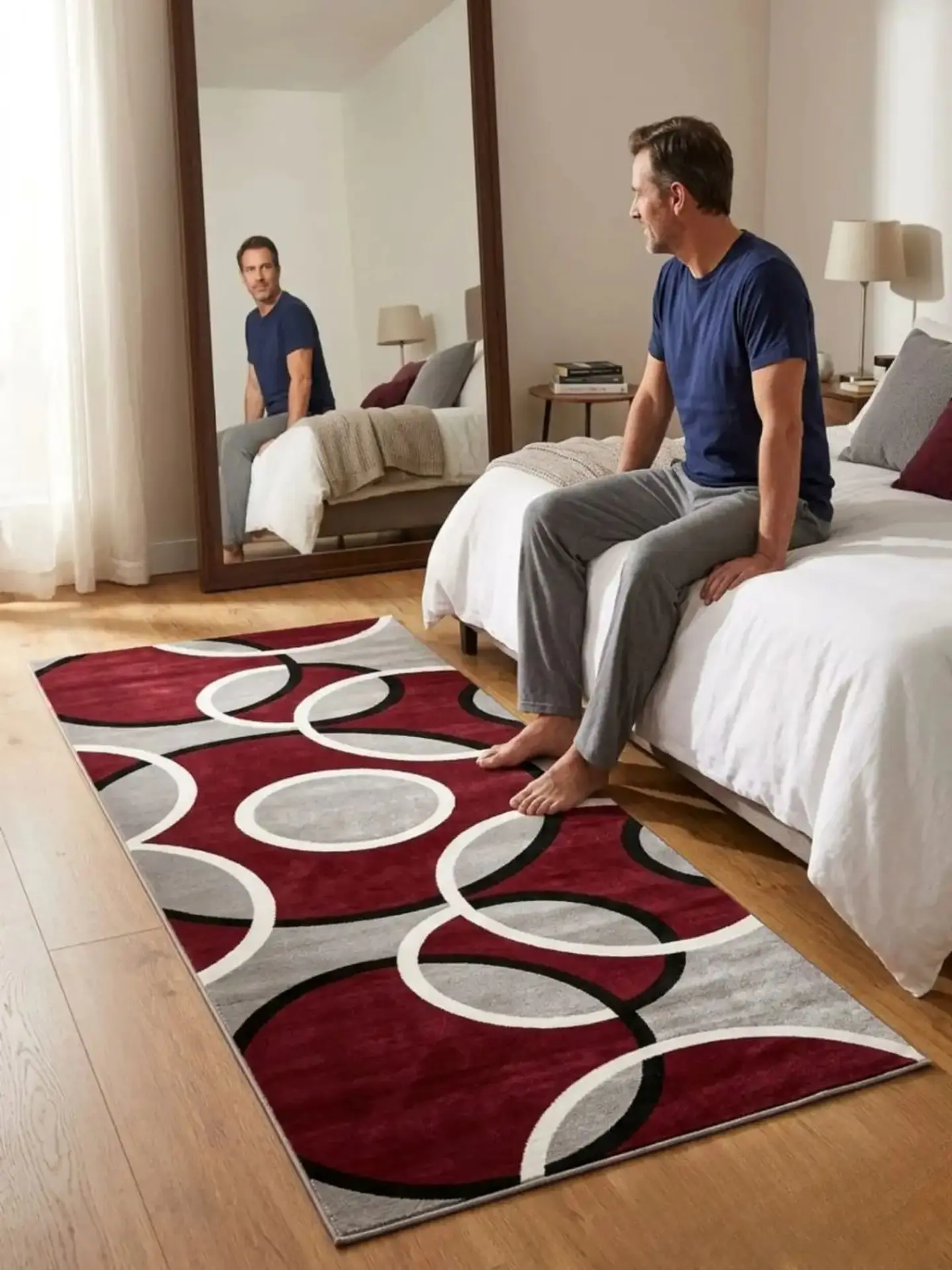 Alfombra De Pasillo Antideslizante 60x180 Suave Lavable 7