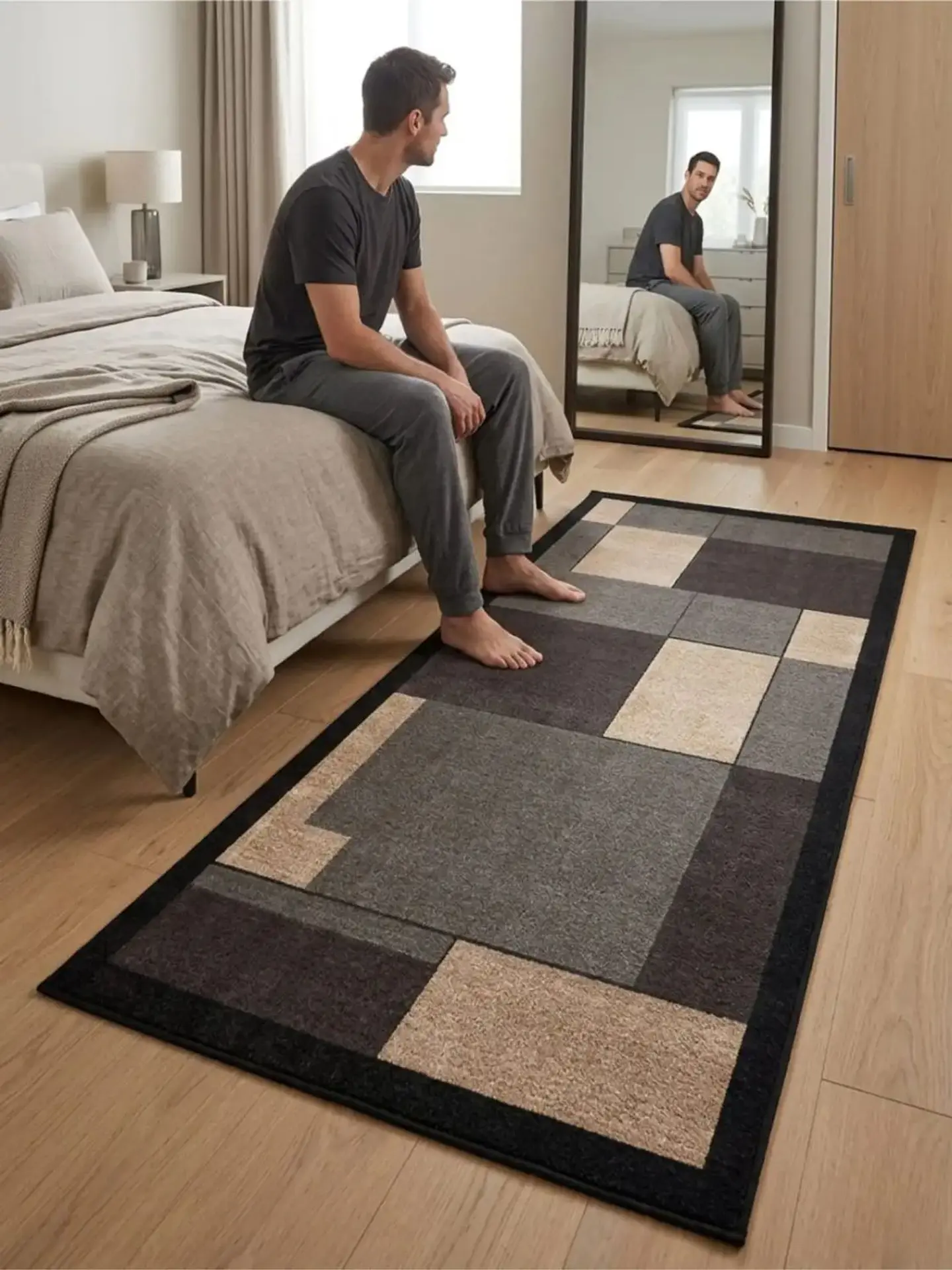 Alfombra De Pasillo Antideslizante 60x180 Suave Lavable 6