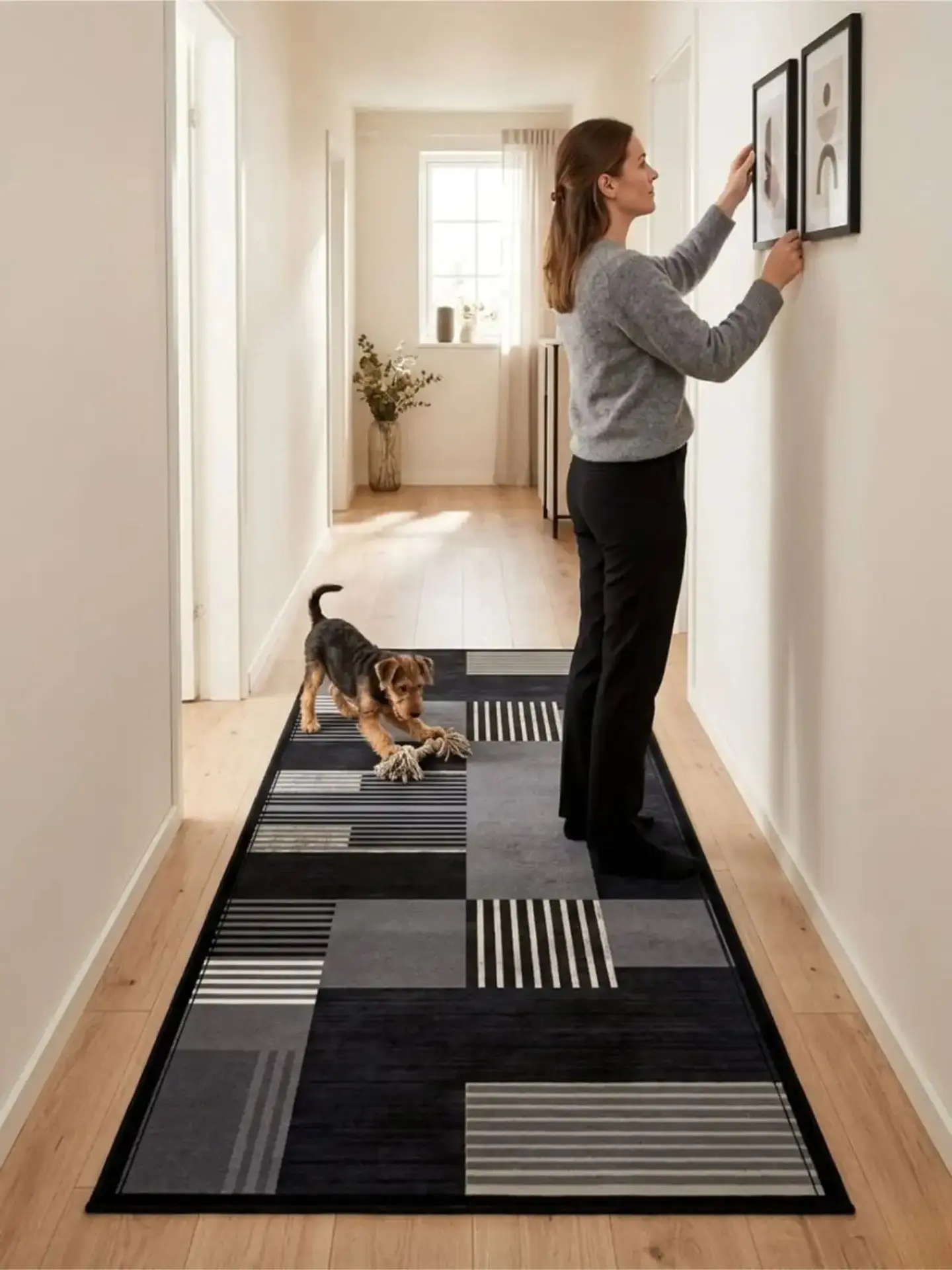 Alfombra De Pasillo Antideslizante 60x180 Suave Lavable 4