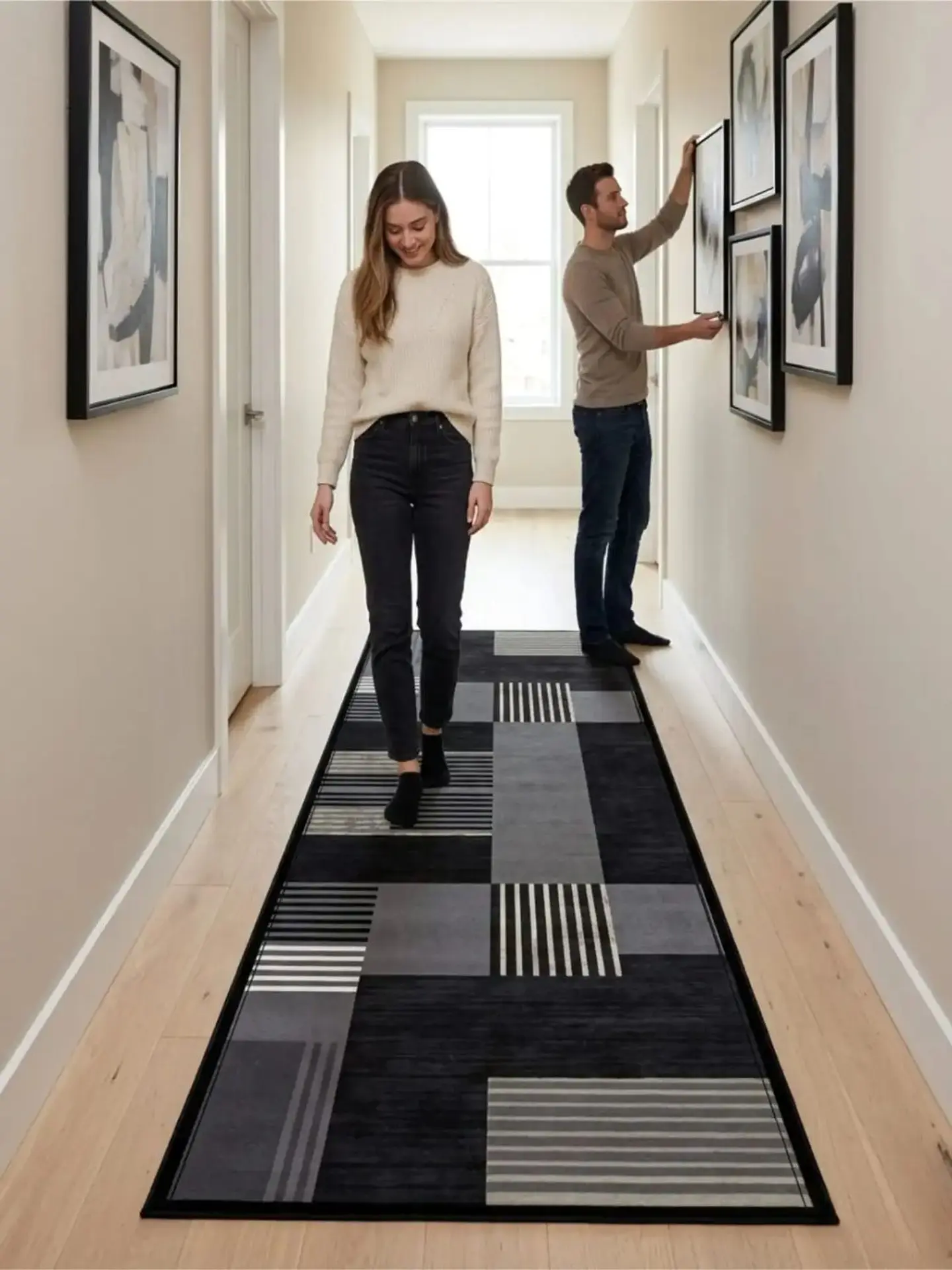Alfombra De Pasillo Antideslizante 60x180 Suave Lavable 5