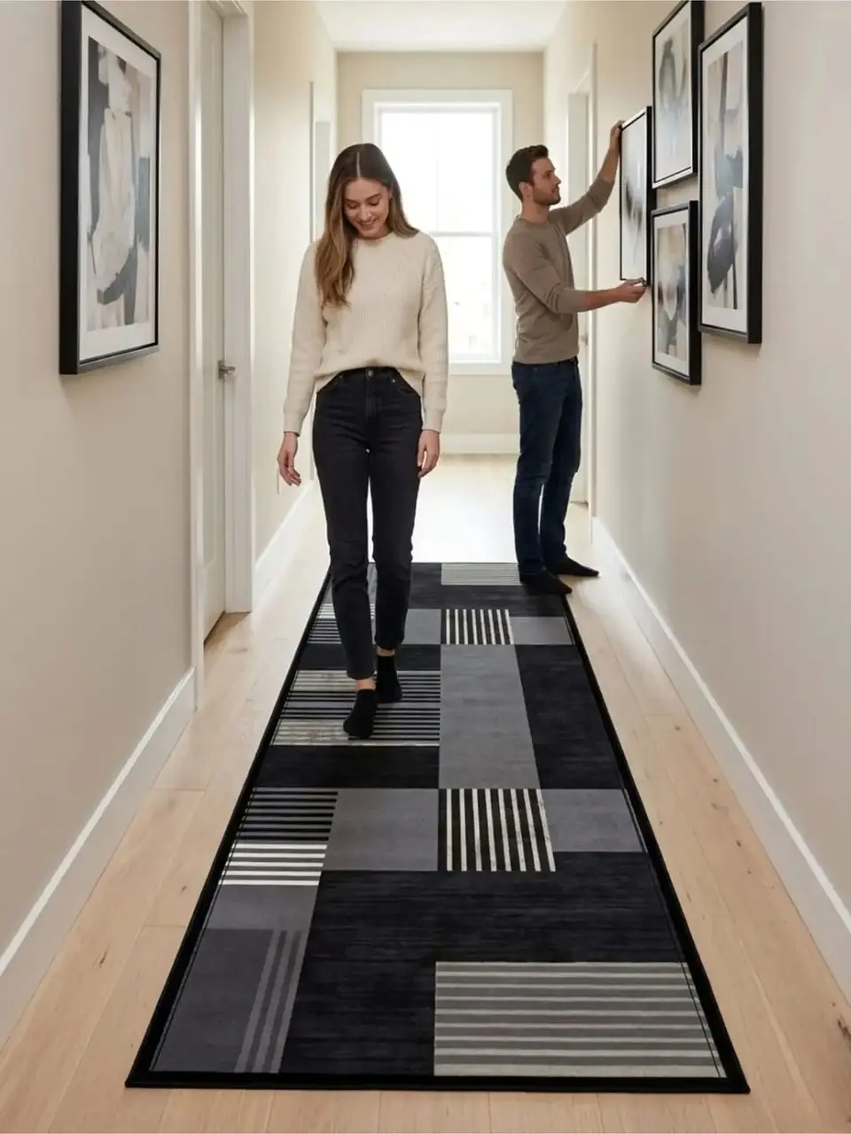 Alfombra De Pasillo Antideslizante 60x180 Suave Lavable 5