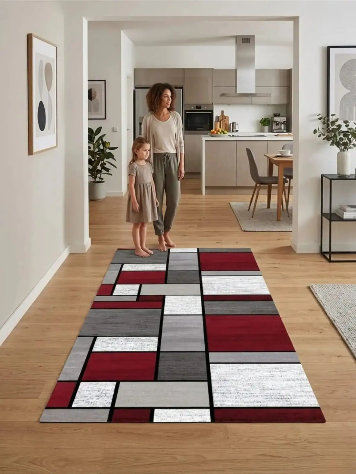 Alfombra De Pasillo Antideslizante 60x180 Suave Lavable 2