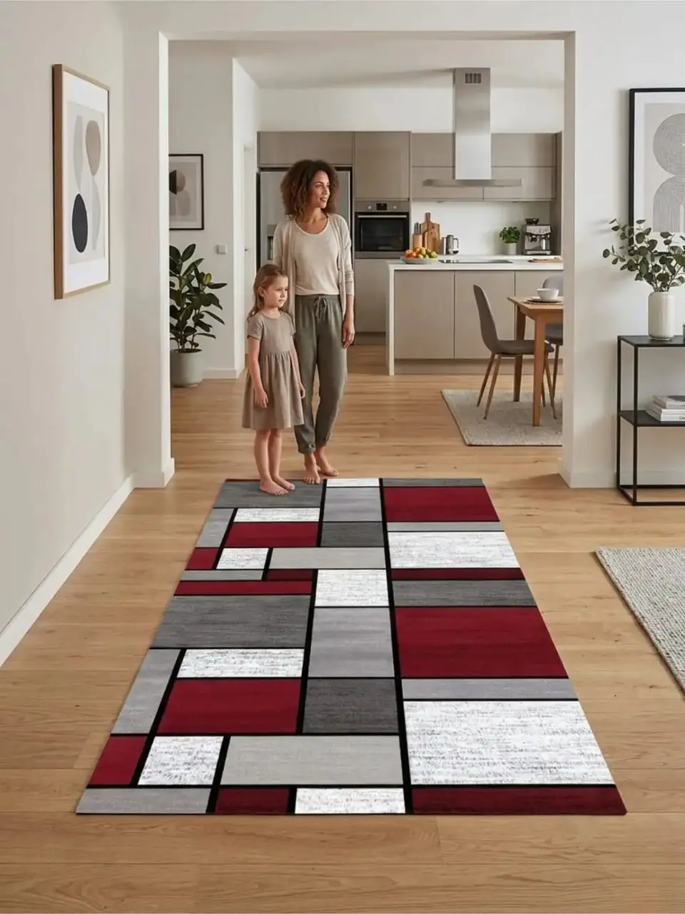 Alfombra De Pasillo Antideslizante 60x180 Suave Lavable 2