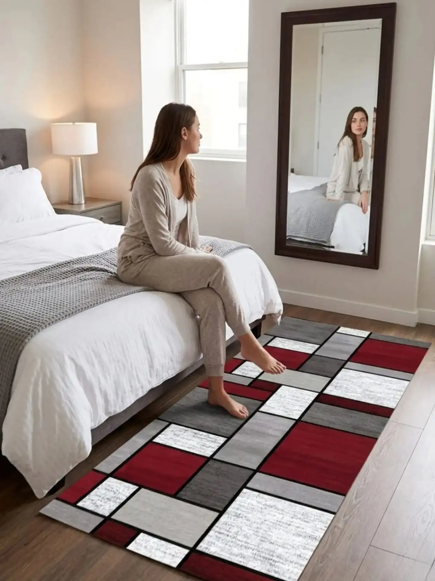 Alfombra De Pasillo Antideslizante 60x180 Suave Lavable 4