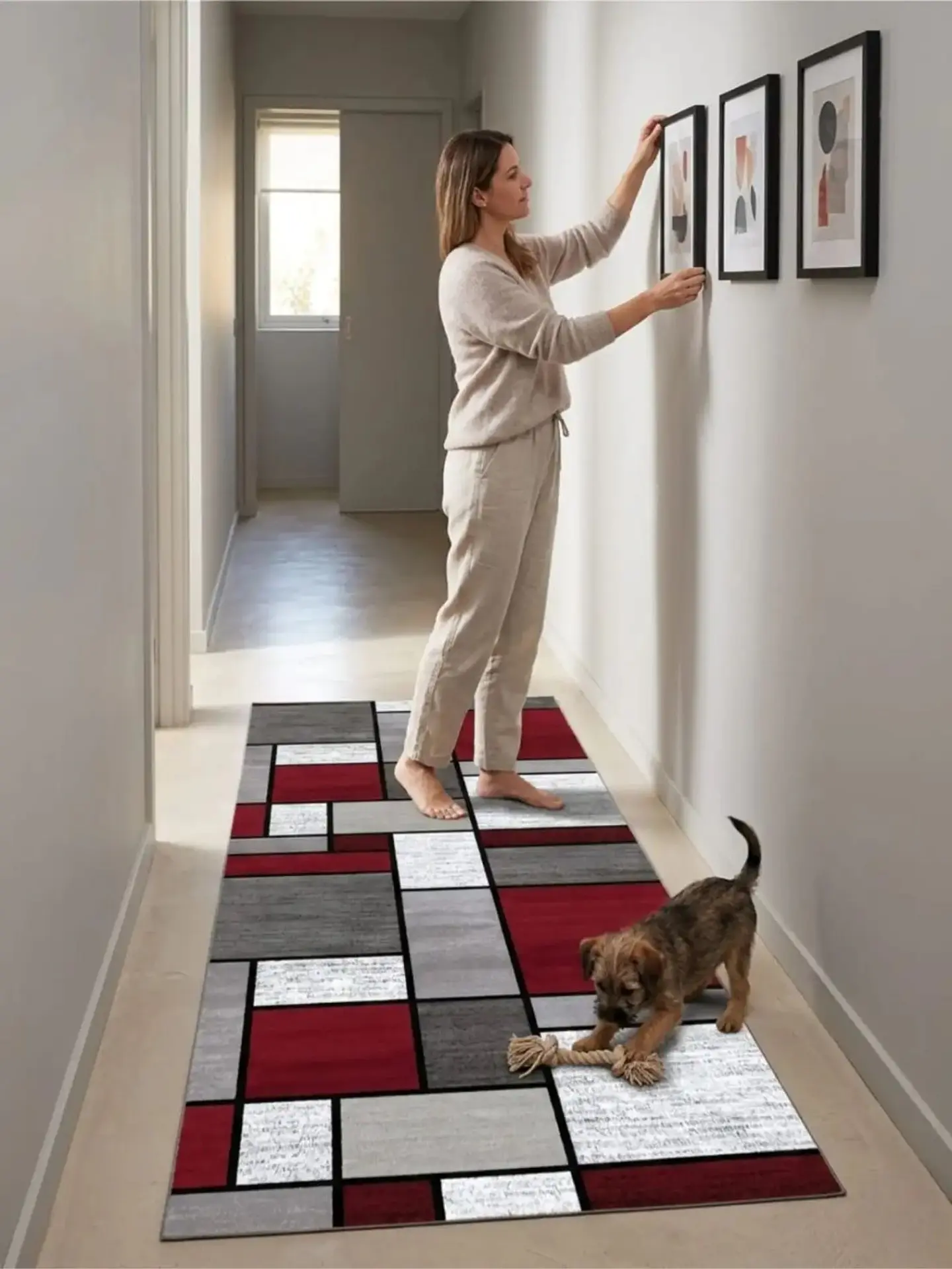 Alfombra De Pasillo Antideslizante 60x180 Suave Lavable 6