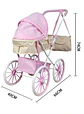 Coche De Muñecas Estilo Clásico Incluye Bolso Y Canasto Accesorios - Miniatura 7