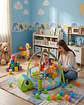 Gimnasio de Actividades y Piscina de Pelotas 2 en 1 para Bebé - Miniatura 2