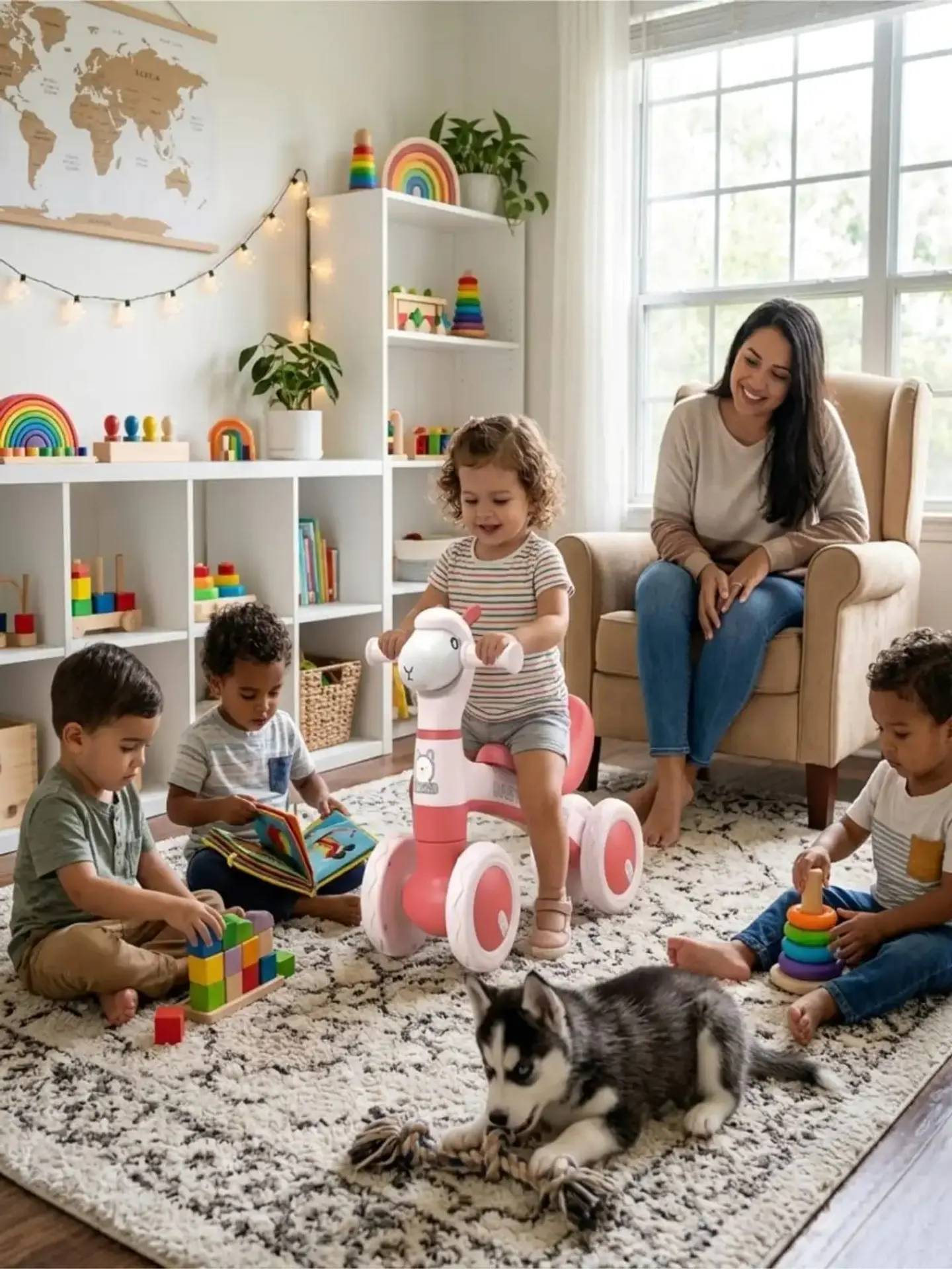 Bicicleta de Equilibrio para Bebés con Ruedas Antideslizantes 5