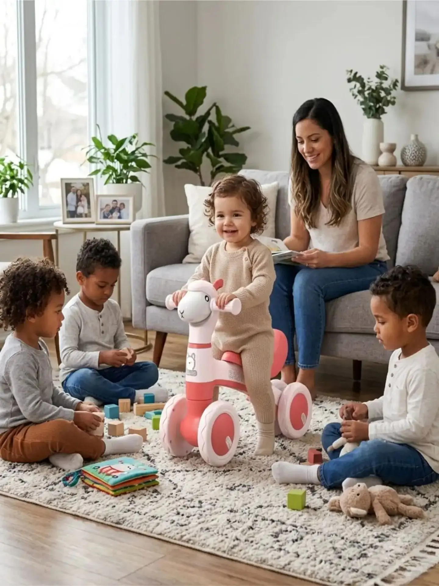 Bicicleta de Equilibrio para Bebés con Ruedas Antideslizantes 7