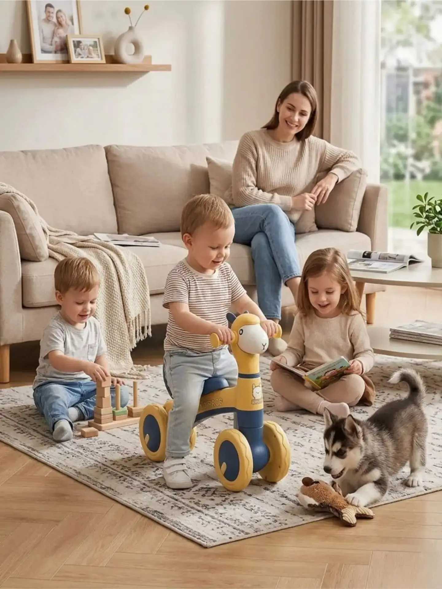 Bicicleta de Equilibrio para Bebés con Ruedas Antideslizantes 4