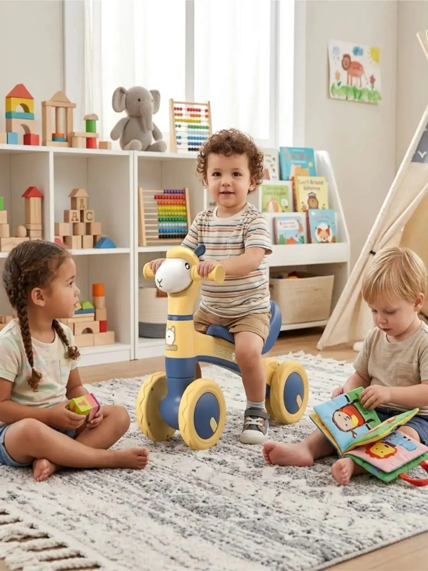 Bicicleta de Equilibrio para Bebés con Ruedas Antideslizantes 7