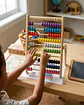 Ábaco Gigante de Madera Montessori Juguete Educativo Matemático - Miniatura 6