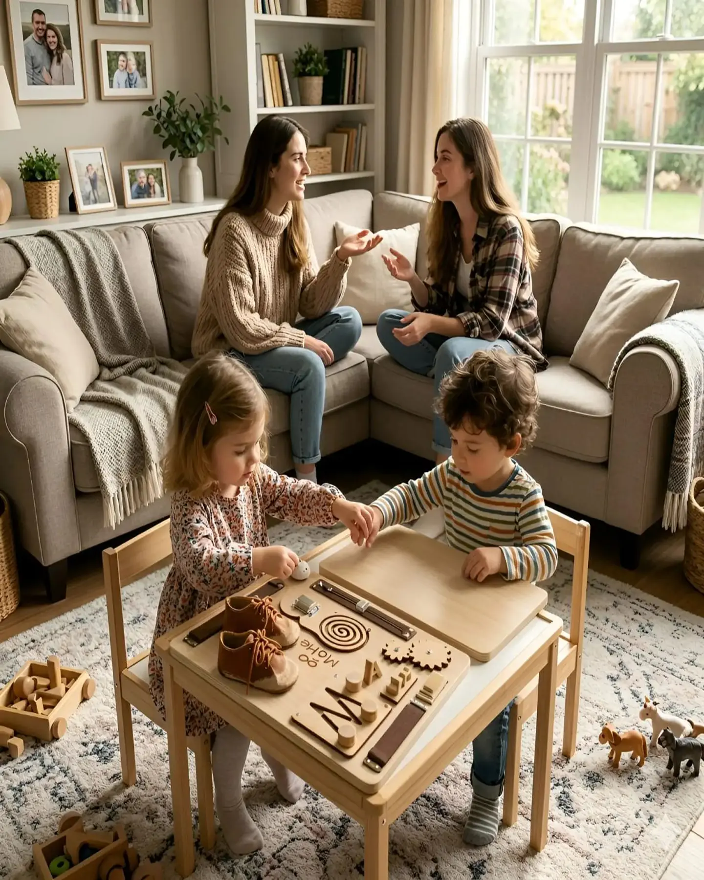 Tablero Sensorial Busy Board de Madera Montessori Educativo 5