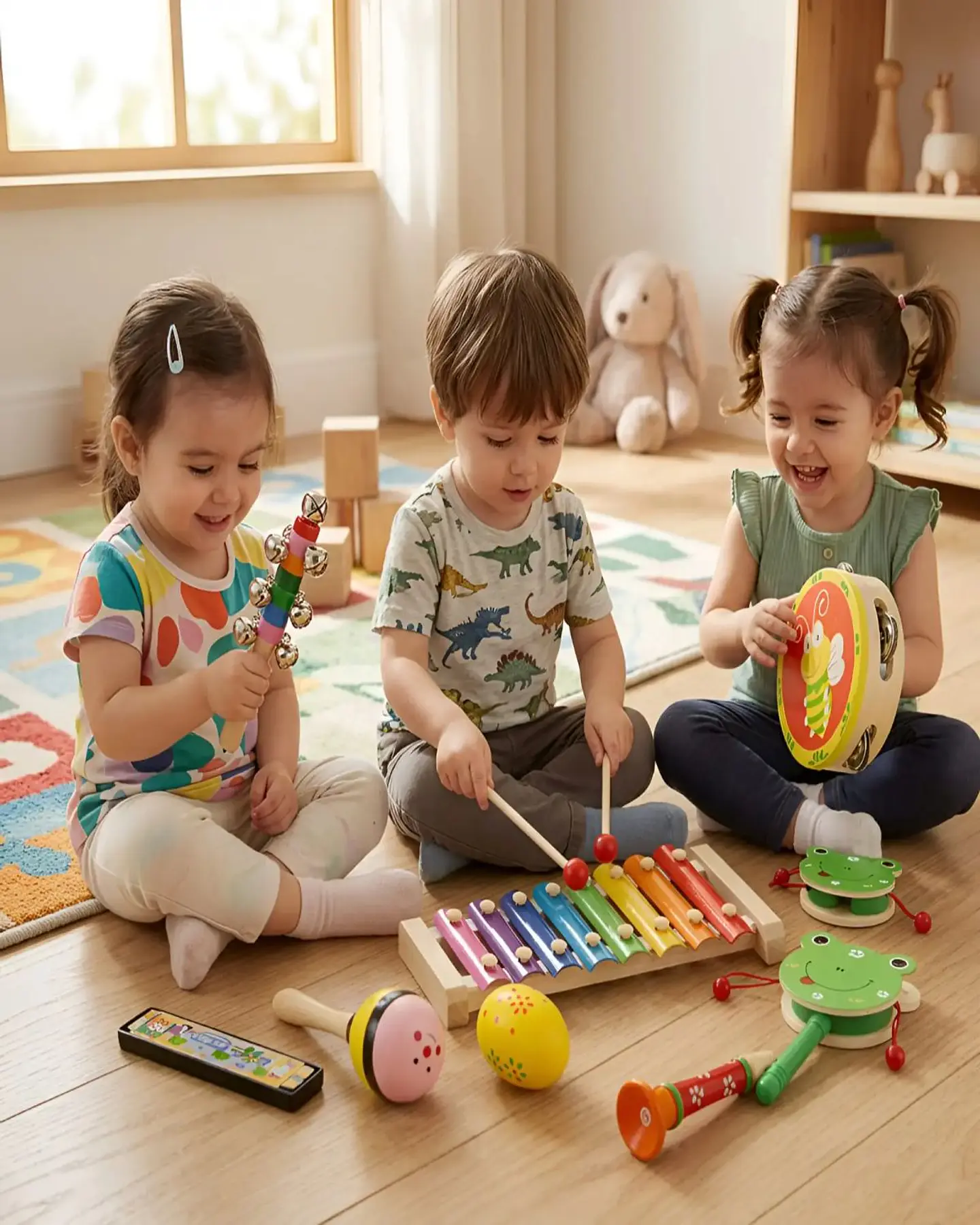 Set de Instrumentos Musicales de Madera para Niños 2