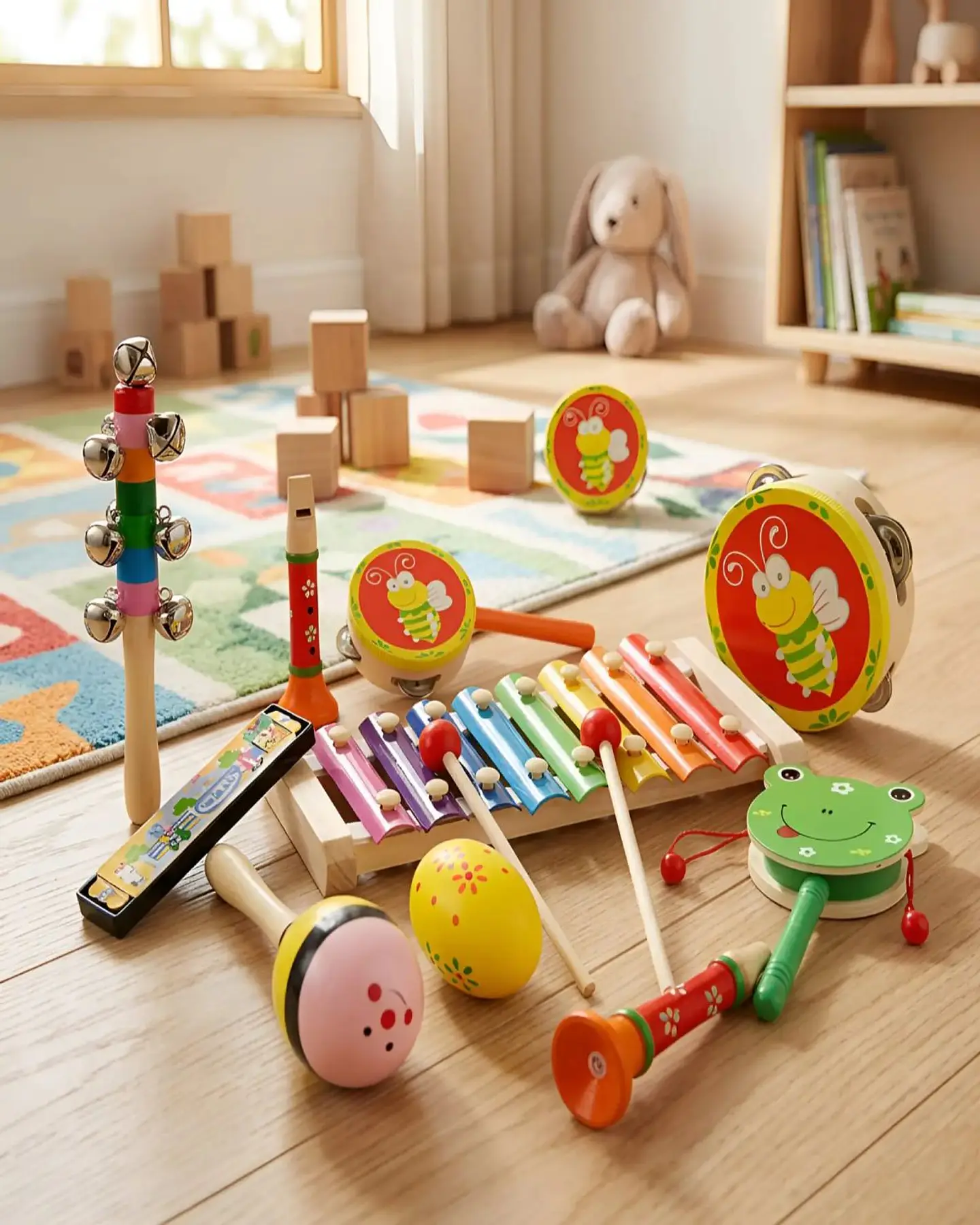Set de Instrumentos Musicales de Madera para Niños 4