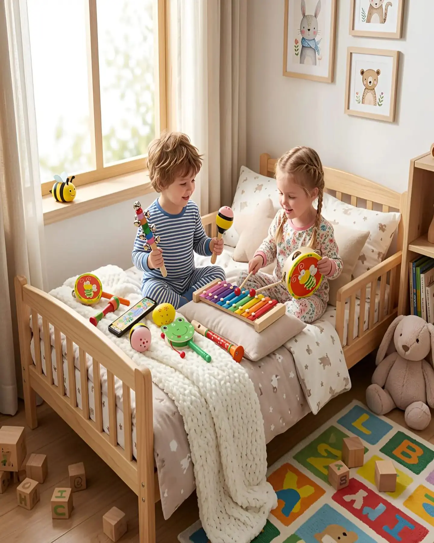 Set de Instrumentos Musicales de Madera para Niños 5