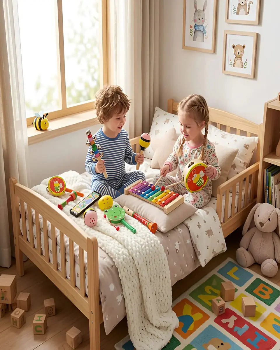 Set de Instrumentos Musicales de Madera para Niños 5
