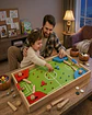 Centro de Juegos de Madera 4 en 1 - Fútbol Pinball, Ludo y Juegos de Estrategia - Miniatura 1