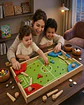 Centro de Juegos de Madera 4 en 1 - Fútbol Pinball, Ludo y Juegos de Estrategia - Miniatura 4
