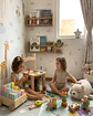 Silla de Actividades y Banco de Herramientas de Madera Montessori 2 en 1 - Miniatura 2