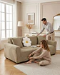 Funda De Sofa 1 Cuerpo Tela Polar Elastico Suave - Miniatura 4