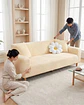 Funda De Sofa 3 Cuerpos Tela Polar Elastico Suave - Miniatura 2