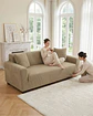 Funda De Sofa 3 Cuerpos Tela Polar Elastico Suave - Miniatura 2