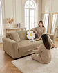 Funda De Sofa 3 Cuerpos Tela Polar Elastico Suave - Miniatura 5