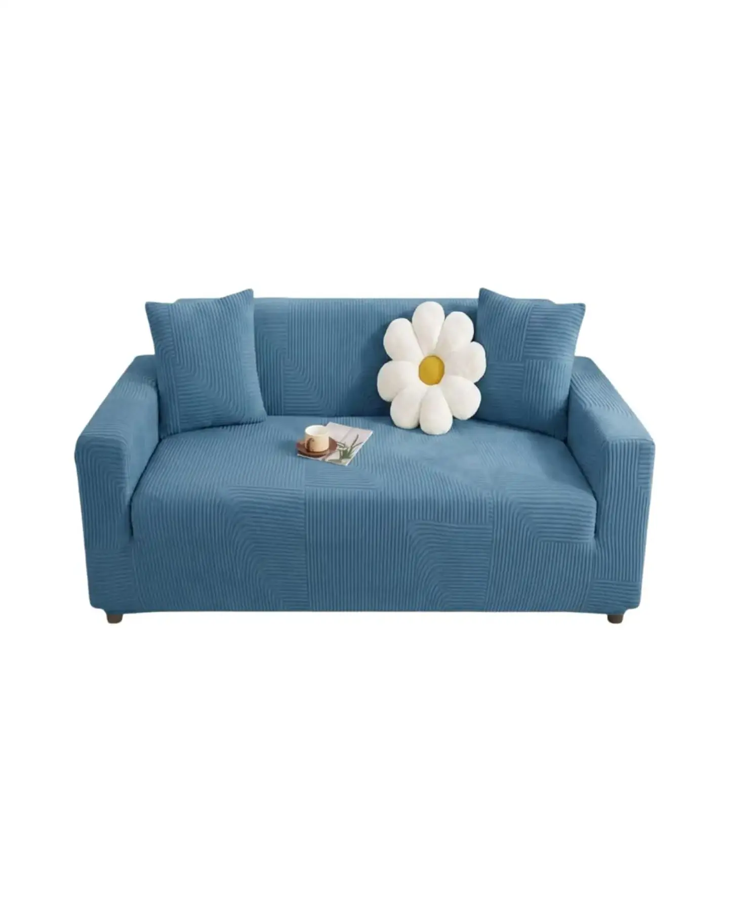 Funda De Sofa 3 Cuerpos Tela Polar Elastico Suave 6
