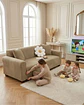 Funda De Sofa 4 Cuerpos Tela Polar Elastico Suave - Miniatura 2