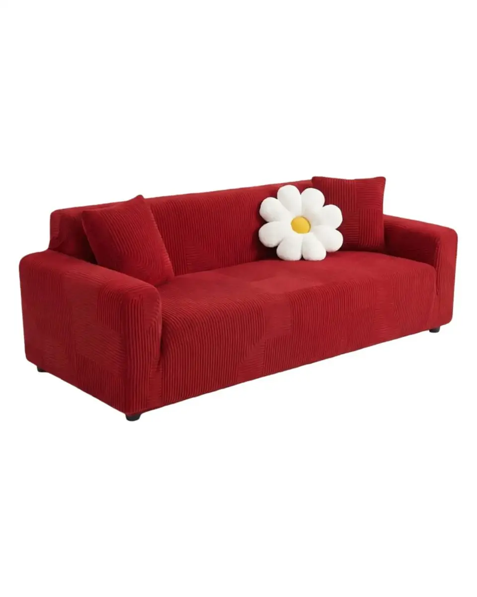 Funda De Sofa 4 Cuerpos Tela Polar Elastico Suave 6