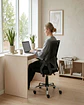 Silla de Escritorio Ergonómica con Apoyabrazos Abatibles - Miniatura 1