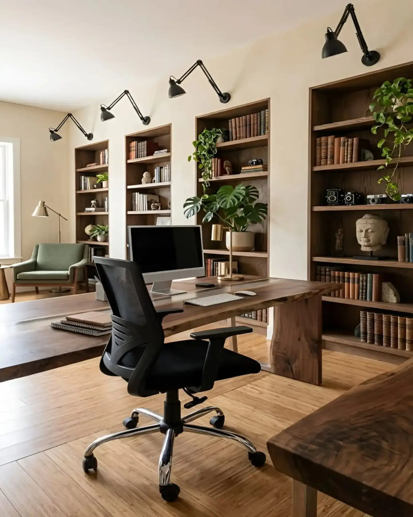 Silla de Escritorio Ergonómica con Apoyabrazos Abatibles 3