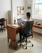 Silla de Escritorio Ergonómica con Apoyabrazos Abatibles - Miniatura 4
