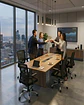 Pack 4 Sillas de Escritorio Ergonómicas con Apoyabrazos Abatibles - Miniatura 4