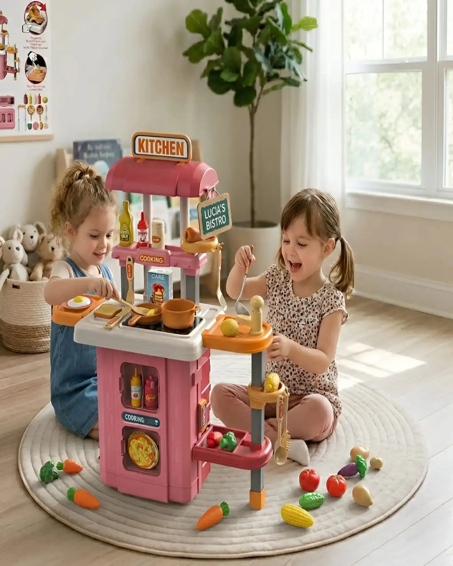 Set Cocina De Juguete 3 En 1 Mobile Kitchen Maleta Con Accesorios 2