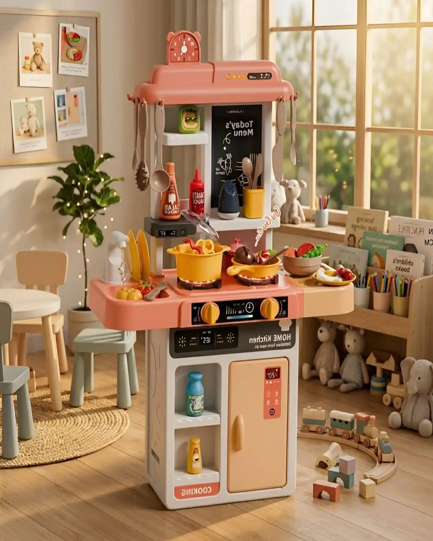 Cocina de Juguete Infantil 43 Piezas con Luz y Sonido 68 cm 1
