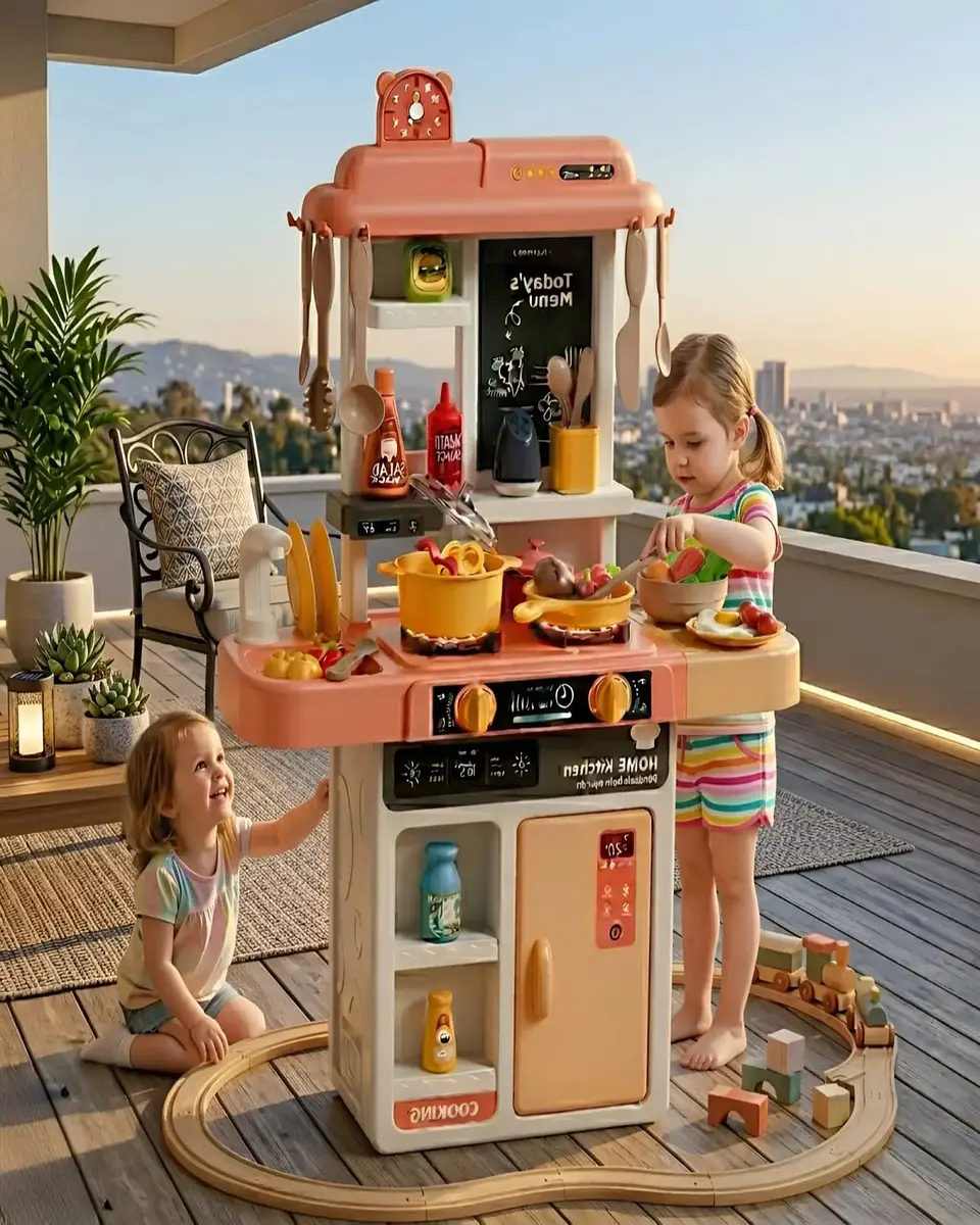 Cocina de Juguete Infantil 43 Piezas con Luz y Sonido 68 cm 3
