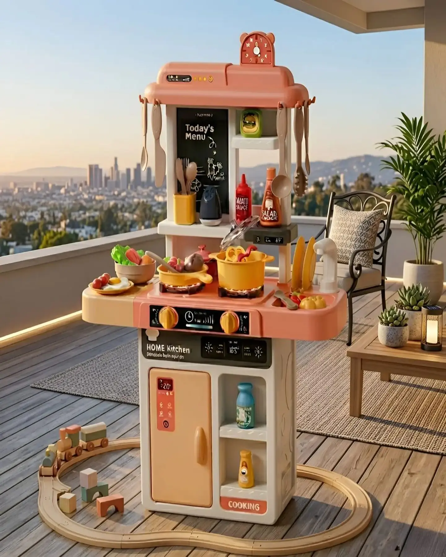Cocina de Juguete Infantil 43 Piezas con Luz y Sonido 68 cm 4