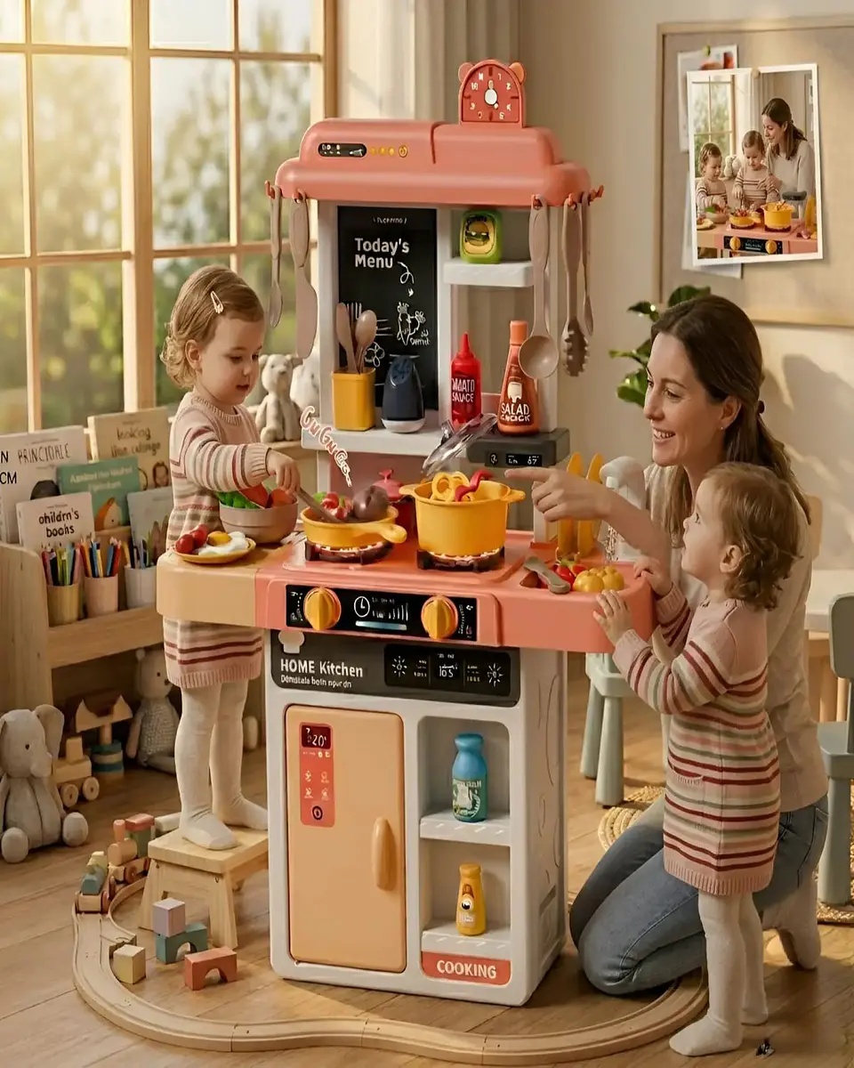 Cocina de Juguete Infantil 43 Piezas con Luz y Sonido 68 cm 5