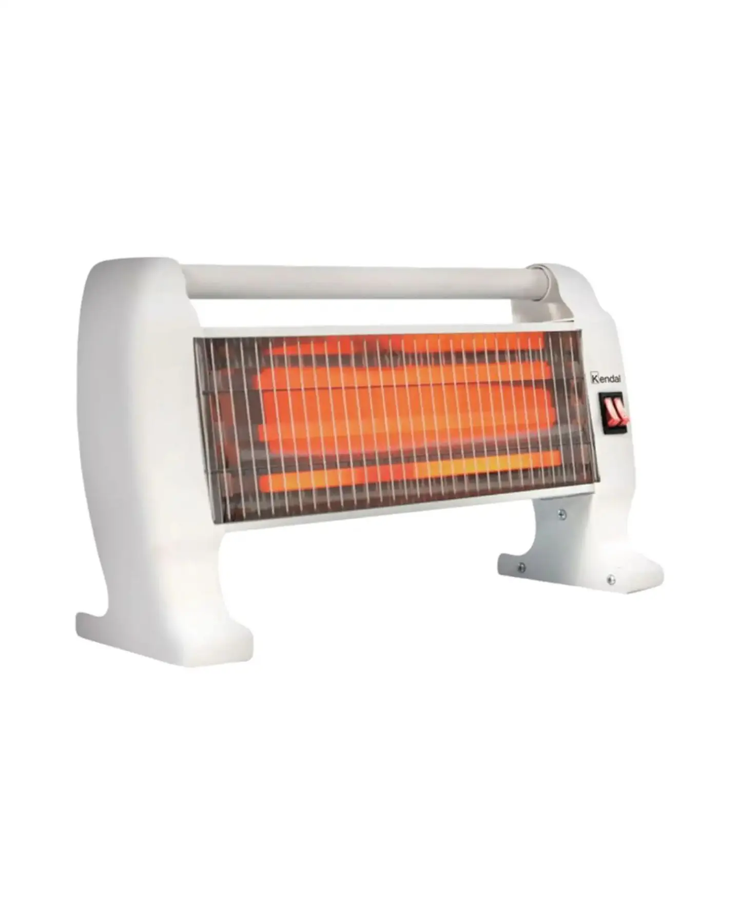 Estufa Calefactora De Cuarzo Kendal Kc-1200 Blanco 1200w 5