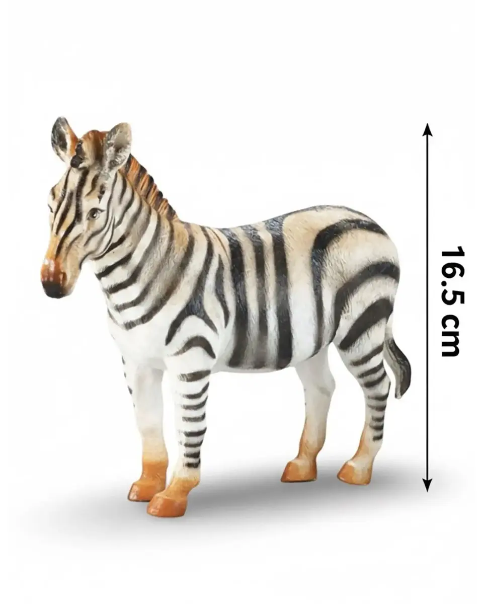 Figura Cebra Realista Decorativa Coleccionable 16,5 cm de Alto 5