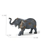 Figura Elefante Realista Decorativa Coleccionable 14 cm de Alto - Miniatura 5