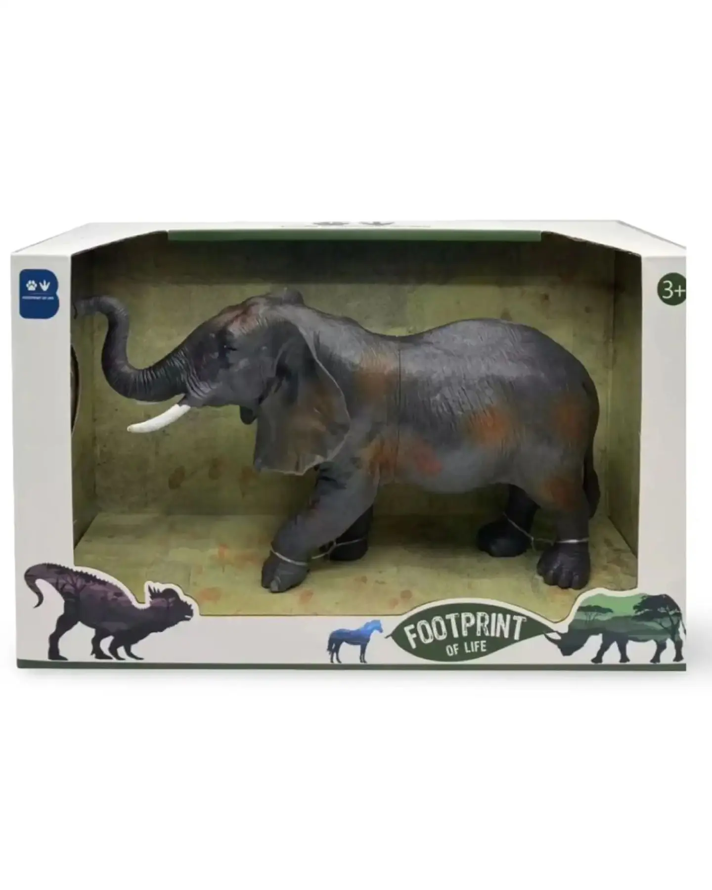 Figura Elefante Realista Decorativa Coleccionable 14 cm de Alto 6