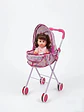 Set Muñeca Interactiva con Coche Moisés Plegable - Miniatura 3